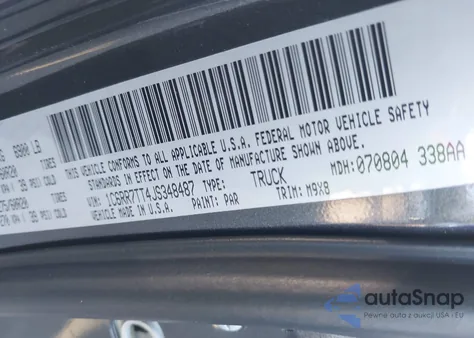 2018 Ram 1500 Big Horn 4X4 6'4 Box из США, поврежденный, VIN 1C6RR7TT4JS348487